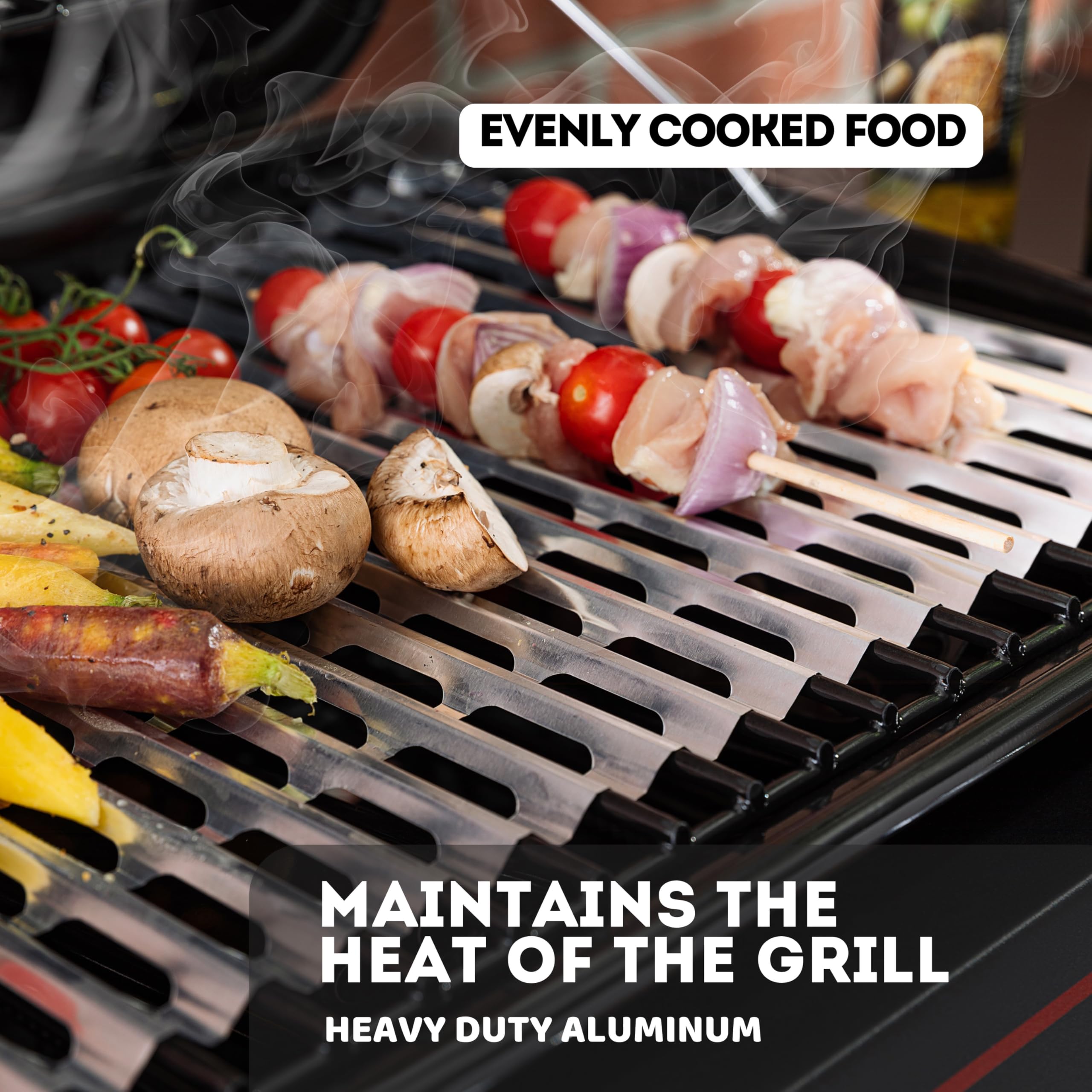 Elegest tailgating grill with liner supports even heat and disposal