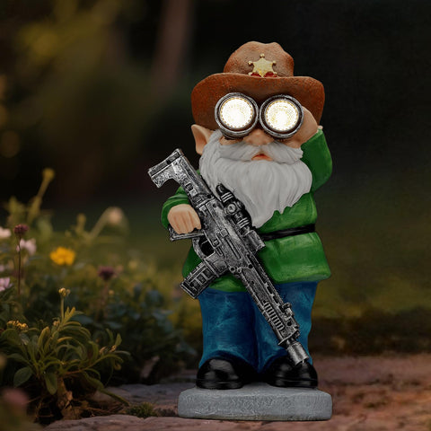 Elegondrar decorative gnome adds whimsical charm while guarding your garden.