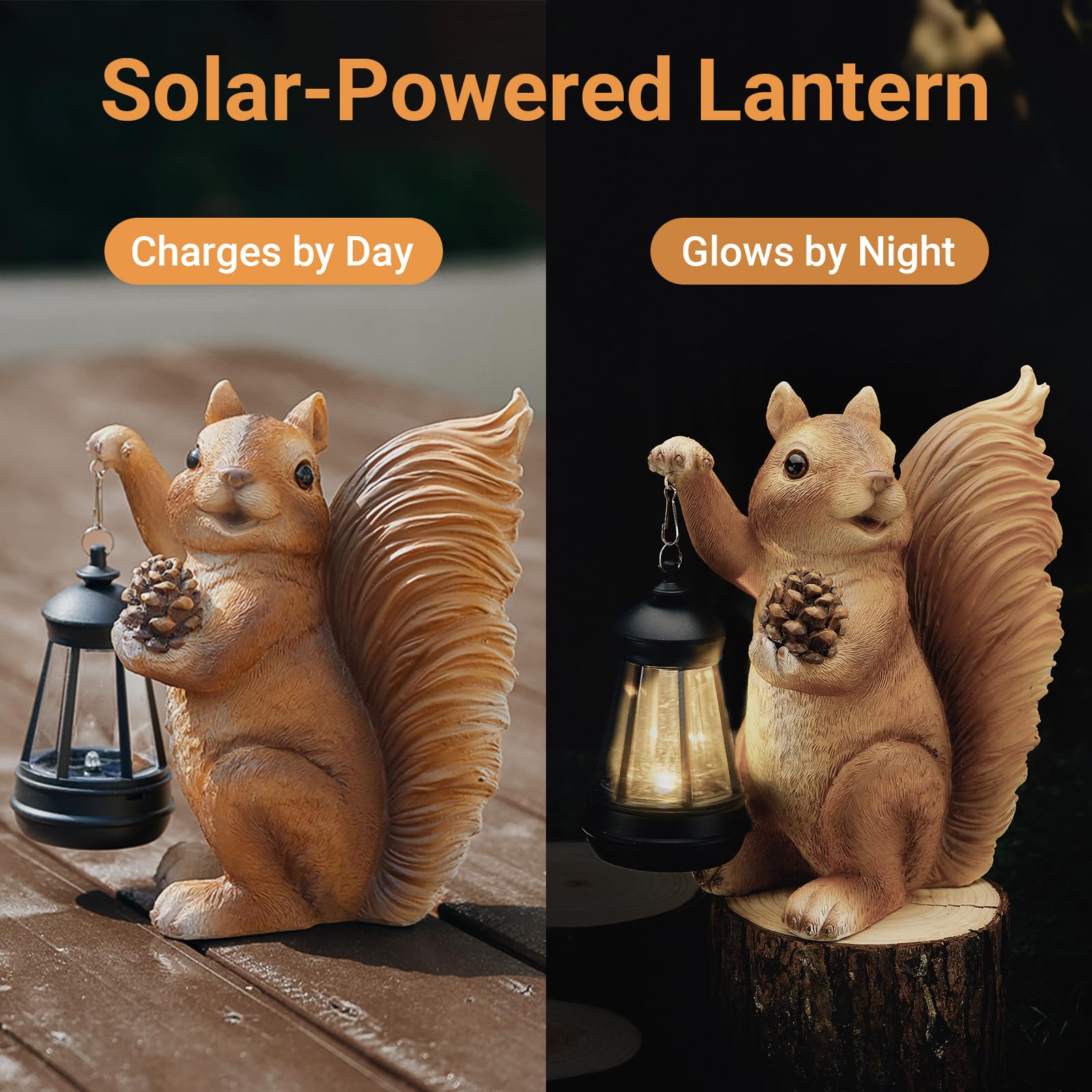 Elegondrar solar squirrel statue makes a thoughtful gift for garden lovers.