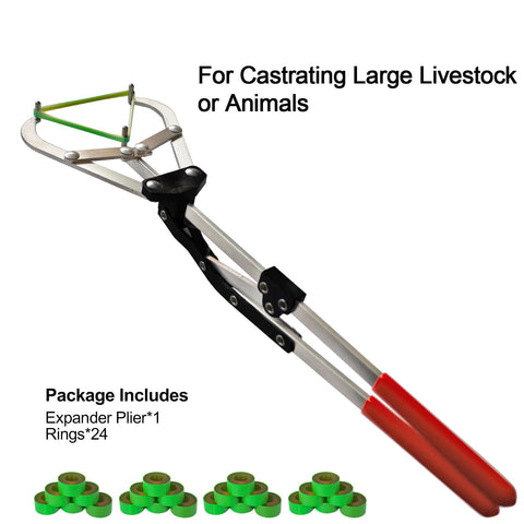ELEKMUNDO 24 large rings kit for versatile cattle banding applications