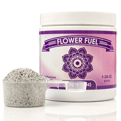Element Nutrients Flower Fuel dissolving action demonstrates soluble bloom nutrition for hydroponics.