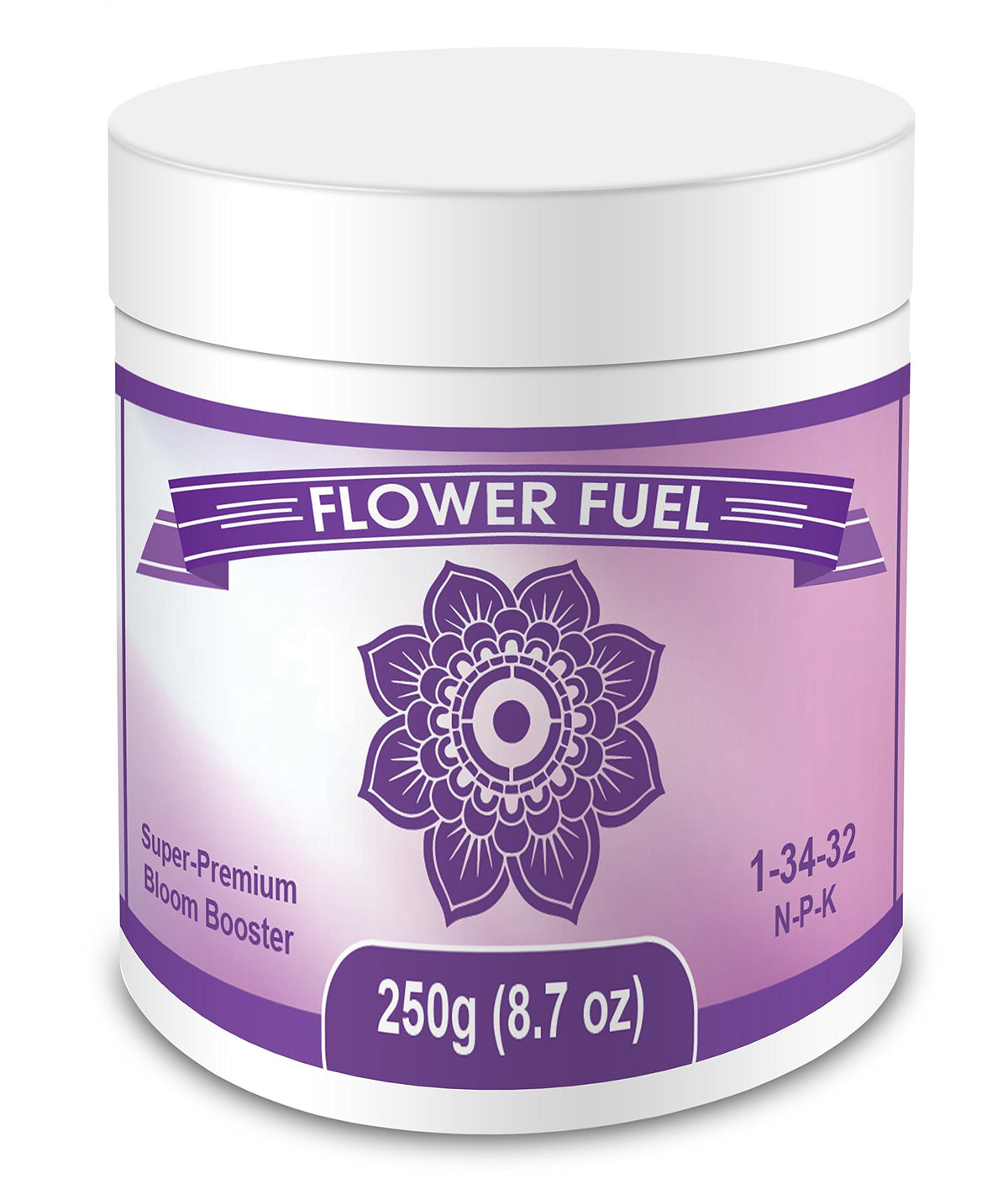 Element Nutrients Flower Fuel jar closeup shows premium bloom formula for bigger yields.