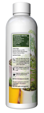 Element Nutrients Home + Tree bottle pour shows easy feeding for cacti and succulents.