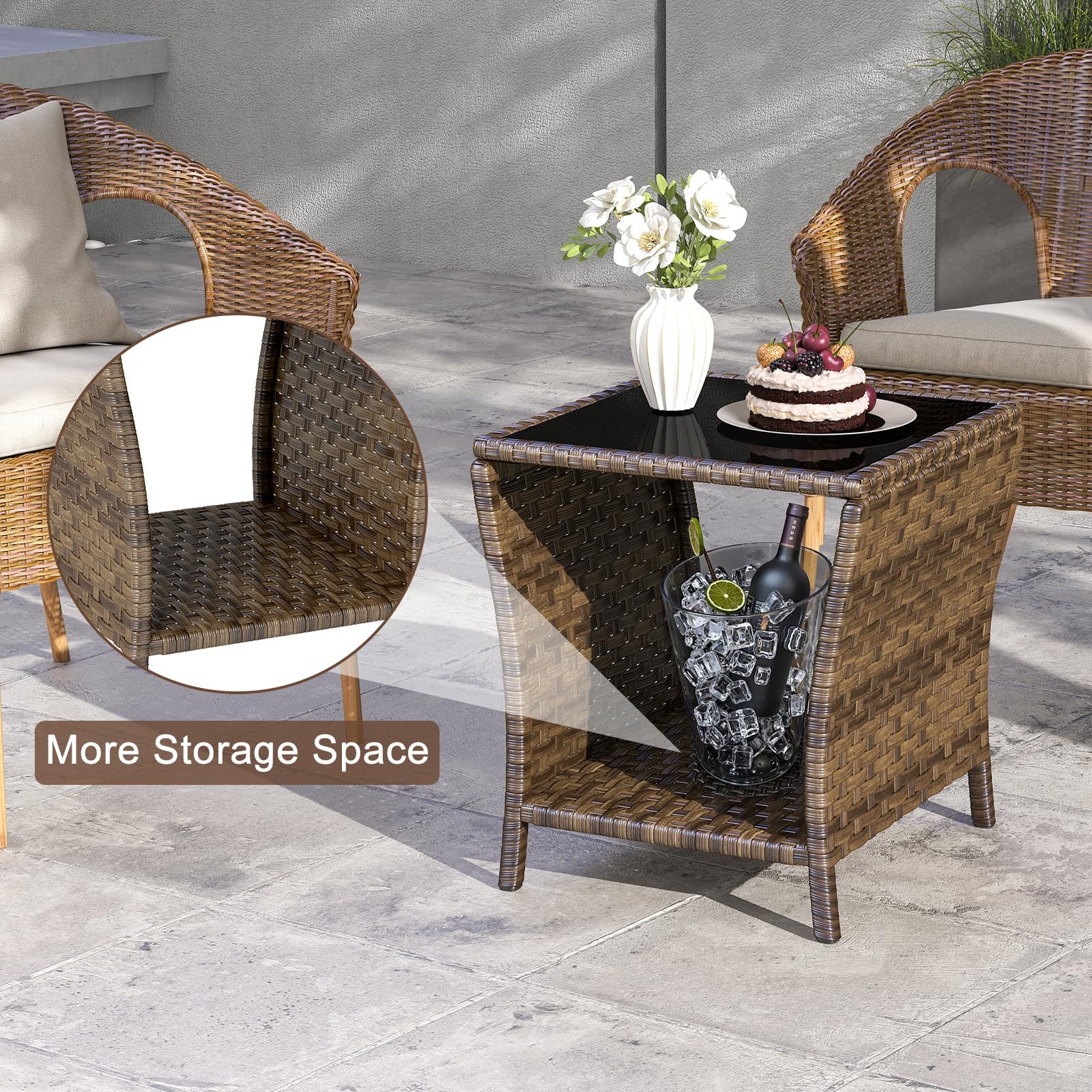 Elepude porch deck setup showing versatile placement and balance