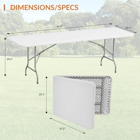 Elevon foldable table transport handles enable one person setup