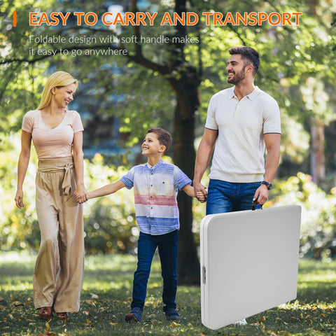 HDPE tabletop resists stains and UV exposure for outdoor use
