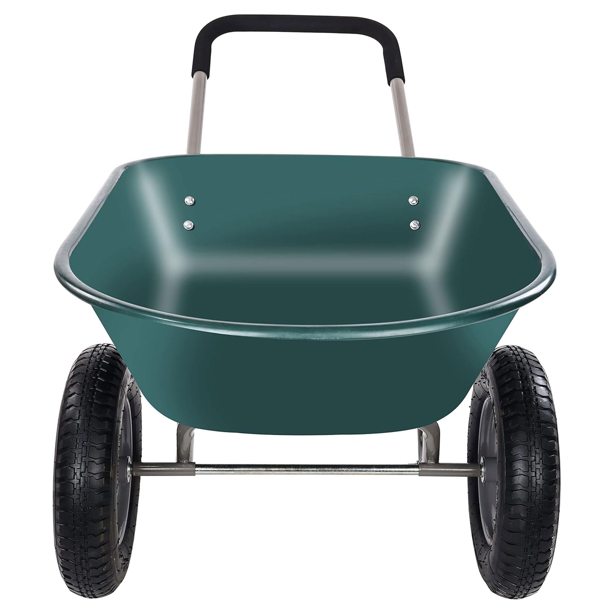 Elevon green garden cart suited to yard, farm, or workshop tasks.