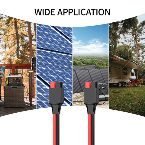 ELFCULB 50ft Anderson extension cable reduces placement constraints for setups