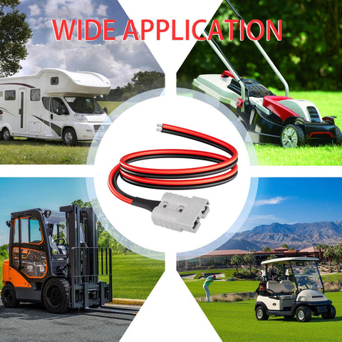 ELFCULB 2ft SB50 battery cable kit for outdoor energy setups