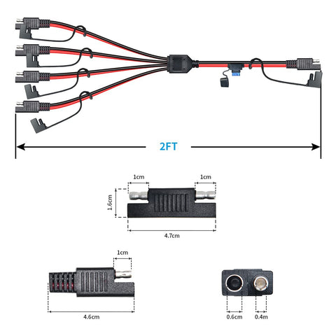 ELFCULB splitter in real world use with solar panel and vehicle battery