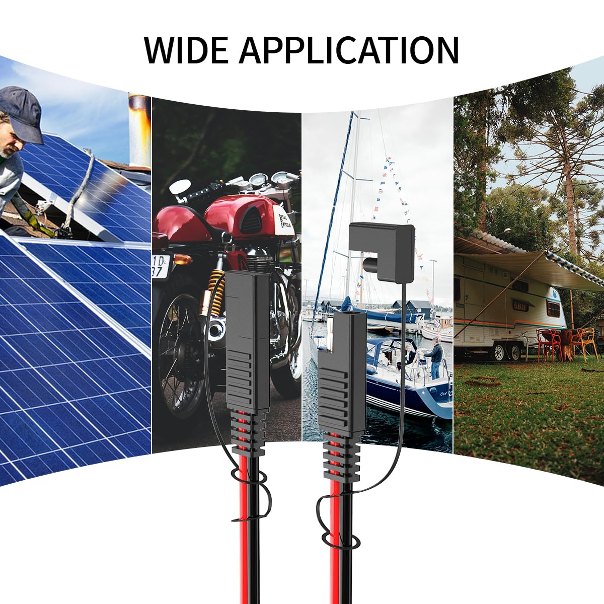 ELFCULB extension in use with solar panel or battery pack outdoors