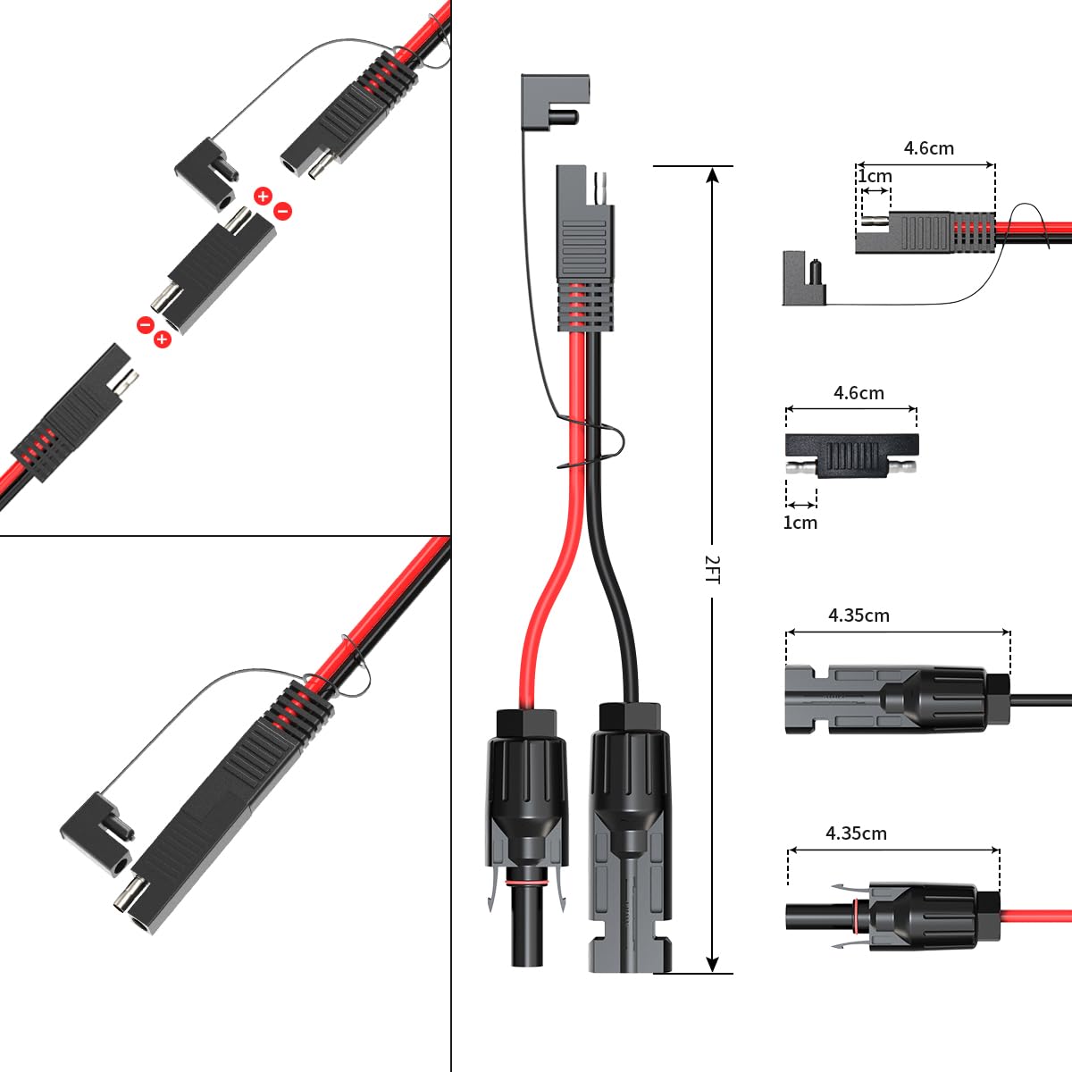 ELFCULB wide application supports solar, automotive, RV, boat, and battery kits.