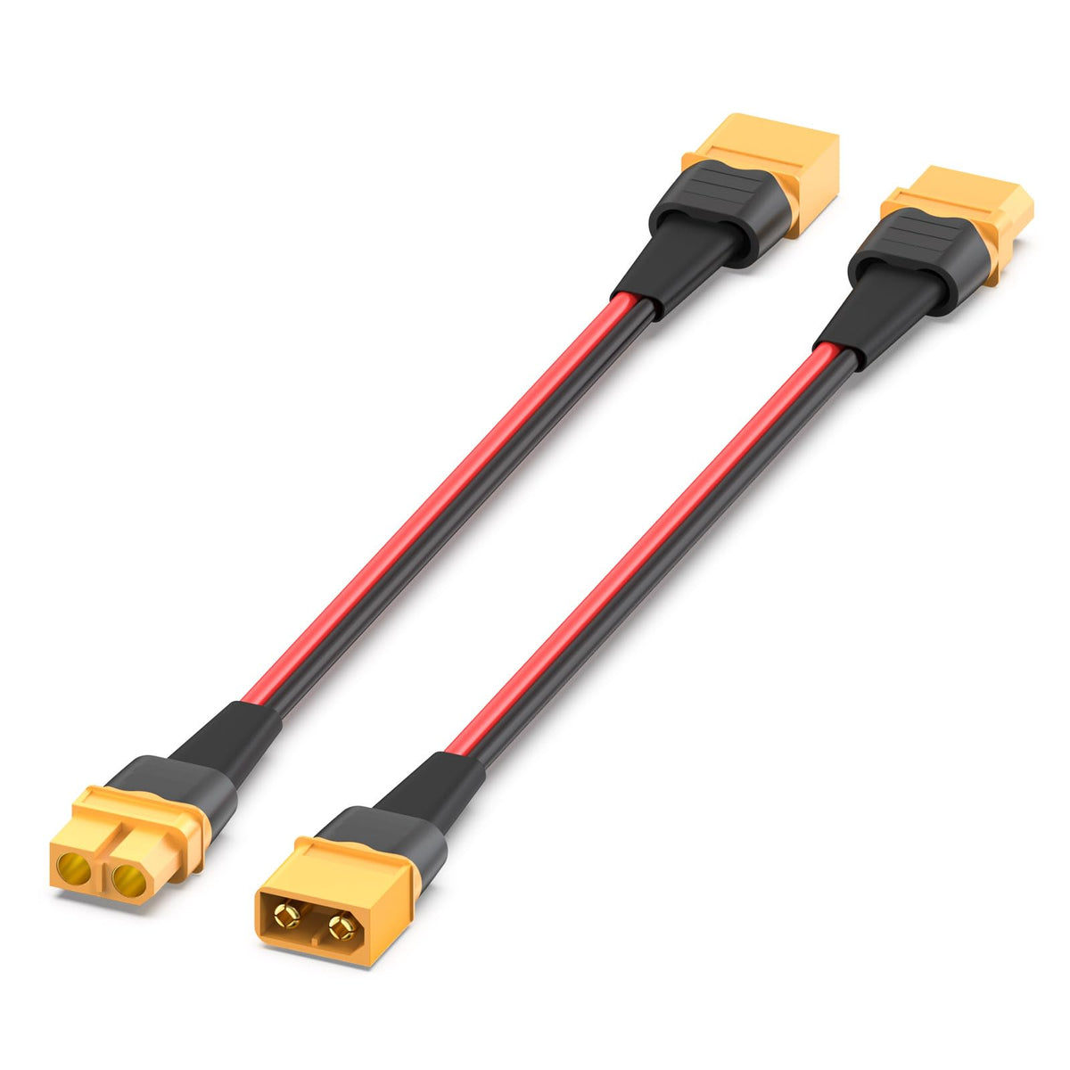 ELFCULB XT60 extension cable with 10 AWG conductors for reliable RC power delivery