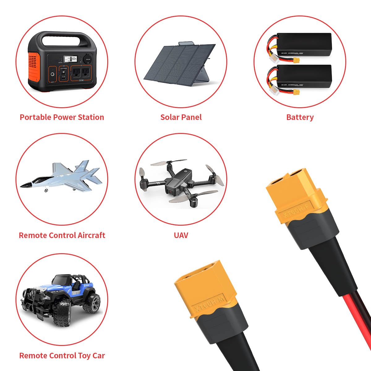 ELFCULB XT60 extension cable packaging keeps cords organized