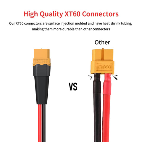ELFCULB XT60 female to male connector enabling quick secure connections