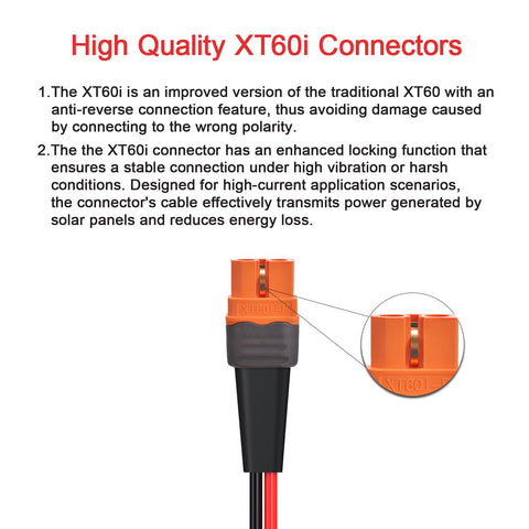 ELFCULB XT60i connector with anti-reverse for safer setup.