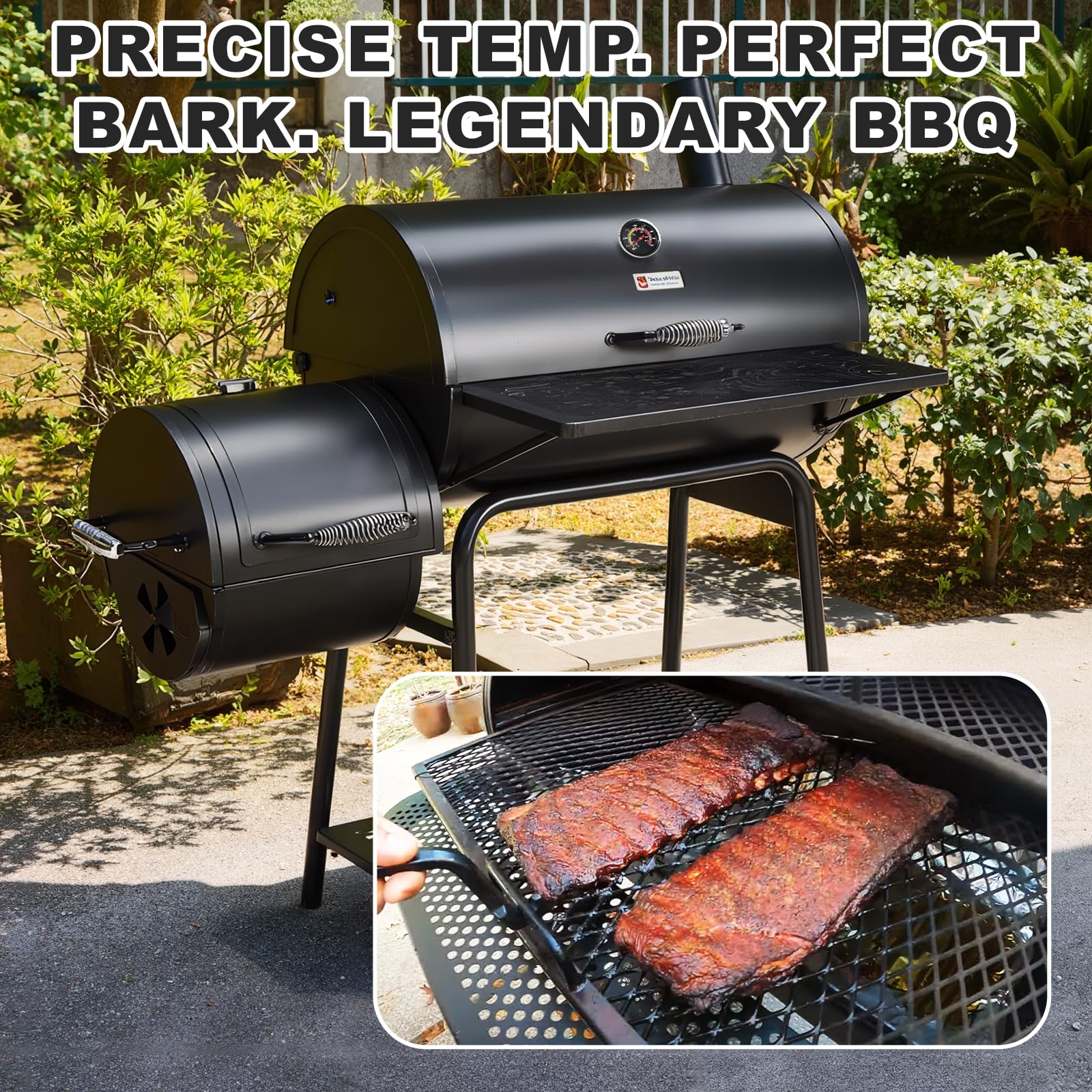 ELFFILLA BBQ Thermometer in use on grill for accurate meat temperature checks