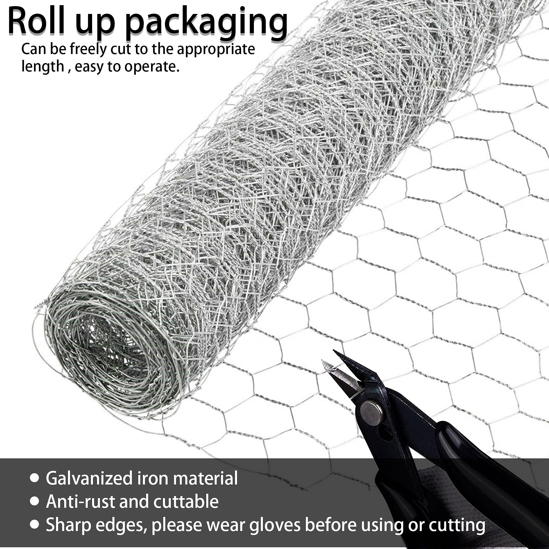 elfinrm galvanized-wire-mesh-for-garden shields plants while remaining easy to shape