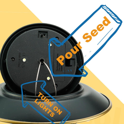Elfonsol Solar Bird Feeder durable construction withstands extreme temperatures for year-round use.