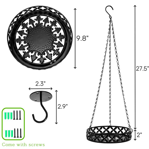 ELFULLY two-pack hanging planters offer versatile indoor or outdoor plant organization.
