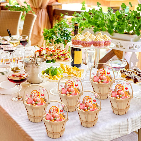 ELFULLY flower centerpiece basket elevates tabletop floral arrangements