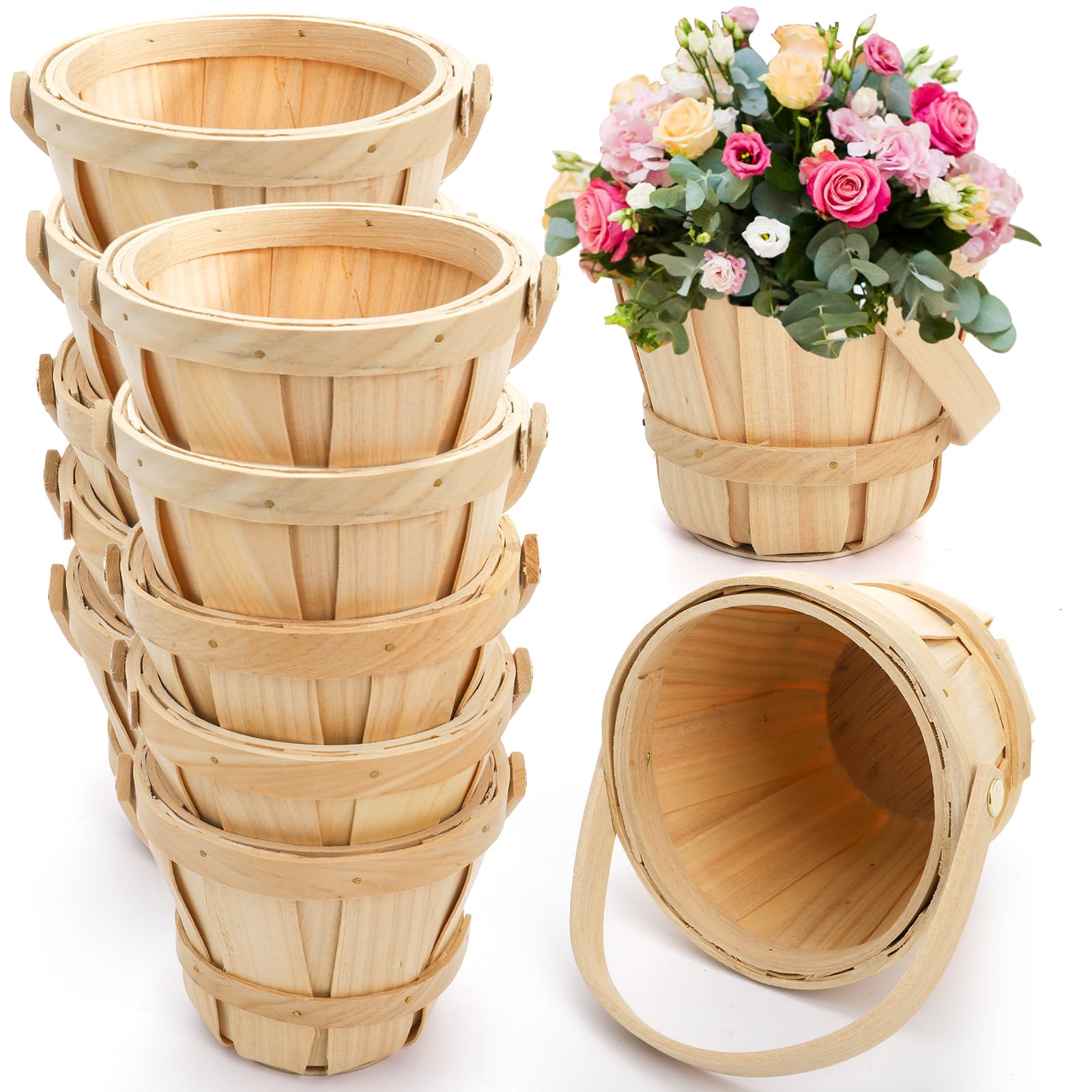 ELFULLY handwoven rustic basket ideal for gifting and DIY projects