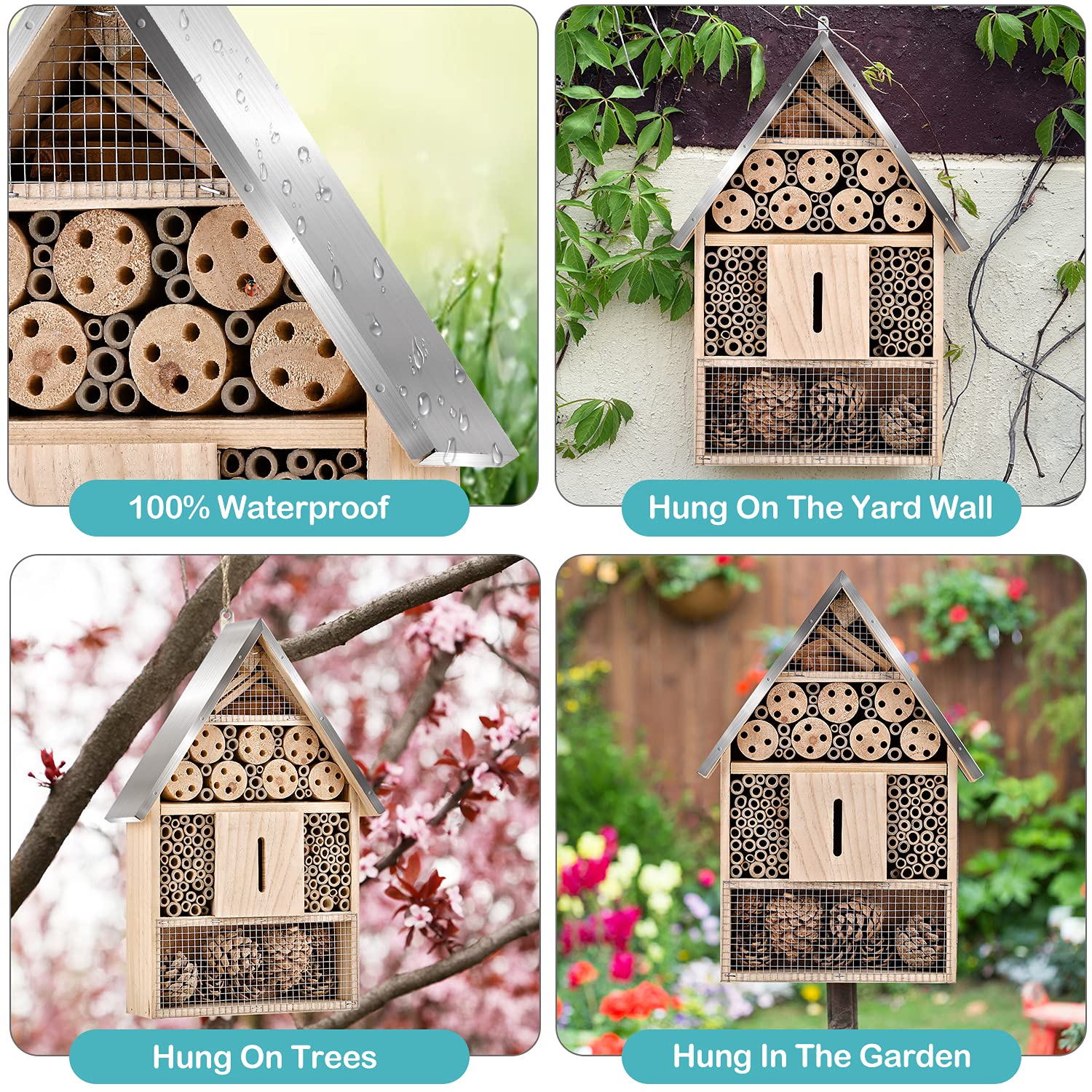 Elipark back hooks for easy hanging on a wall or tree