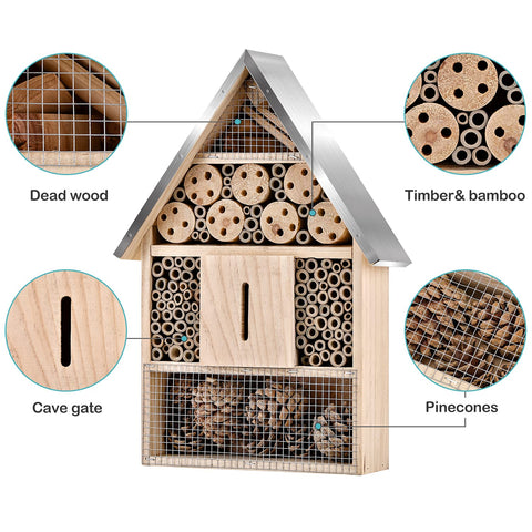 Elipark natural materials attract mason bees and other pollinators