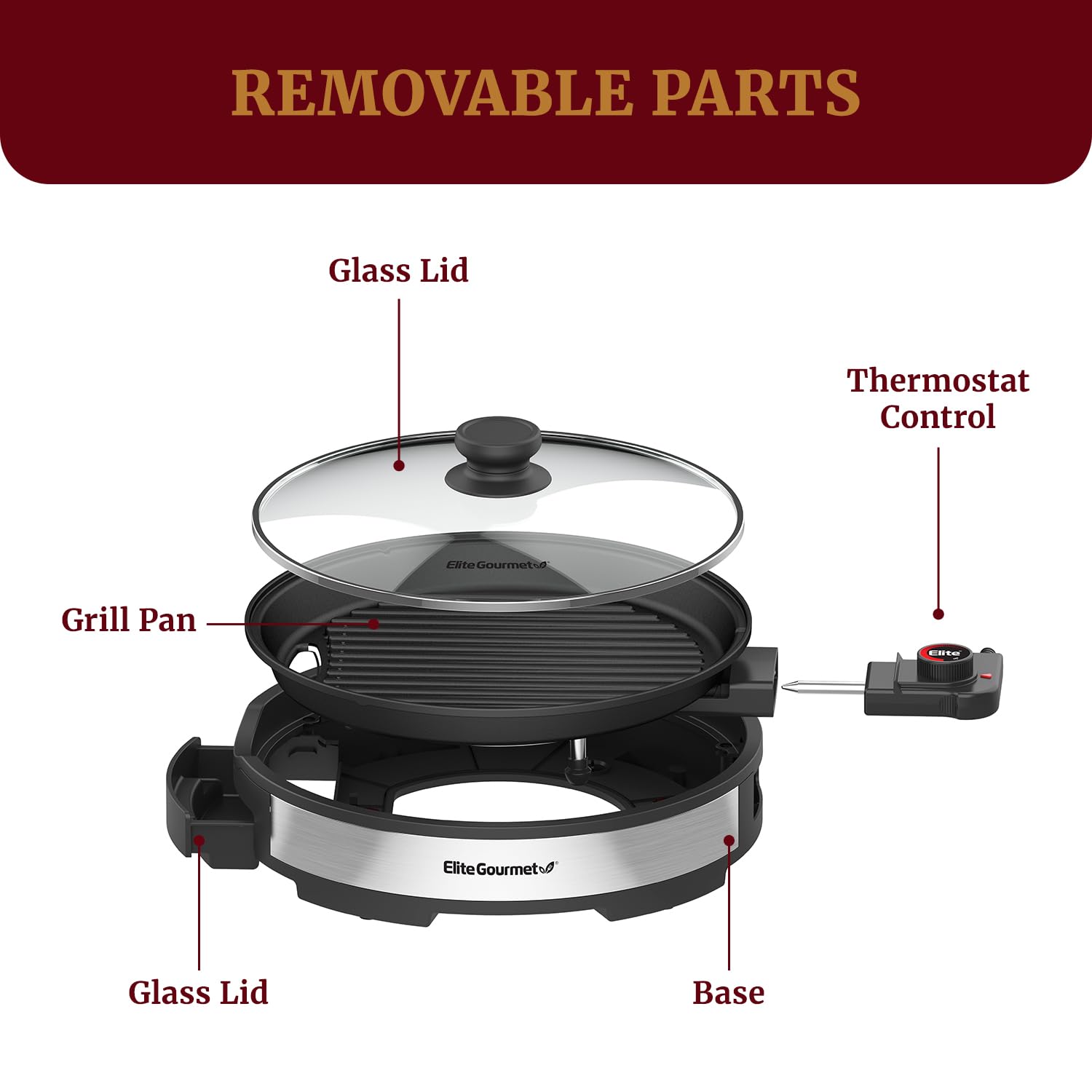 Fast heat-up performance of Elite Gourmet EMG6505G saves waiting time.