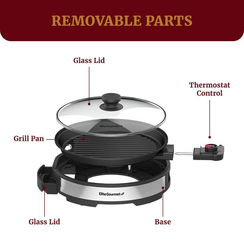 Fast heat-up performance of Elite Gourmet EMG6505G saves waiting time.