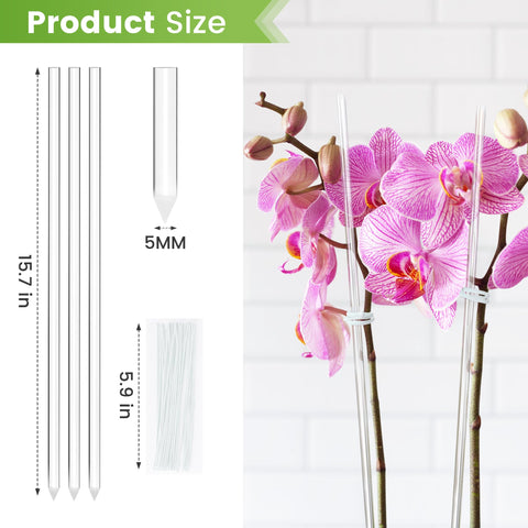 Elitekwell reusable plant stake set easy to wipe clean and store