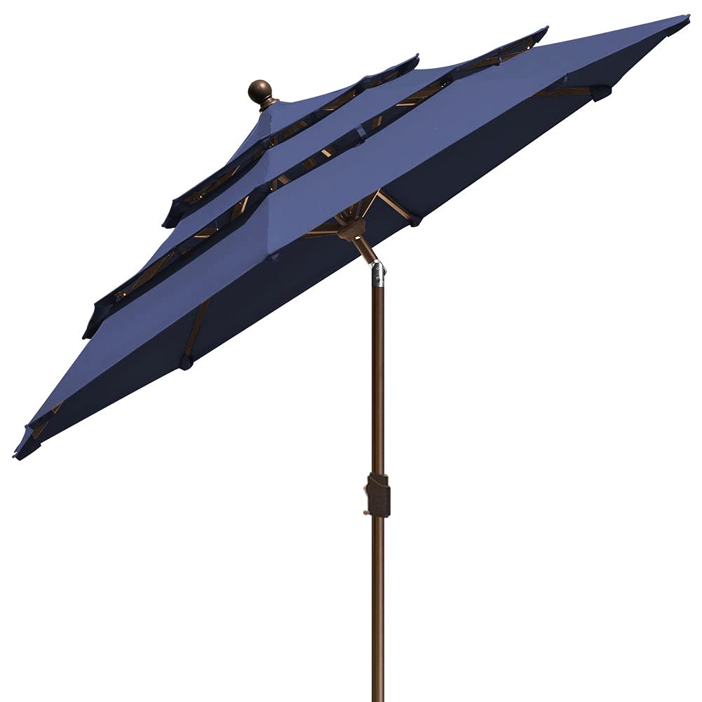 EliteShade three-tier design enhances airflow and stability on windy days.