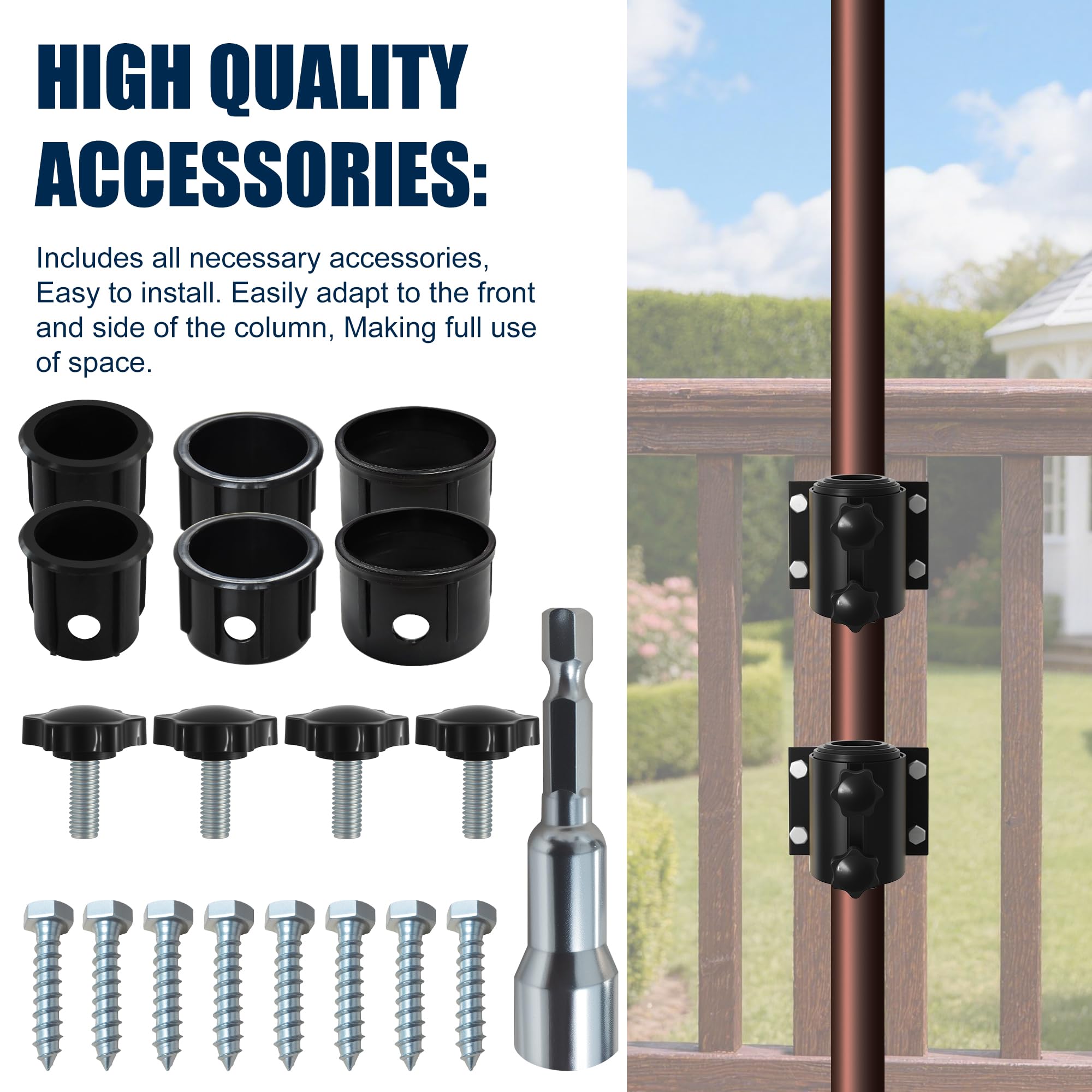 EliteShade two-piece split design shown for stability