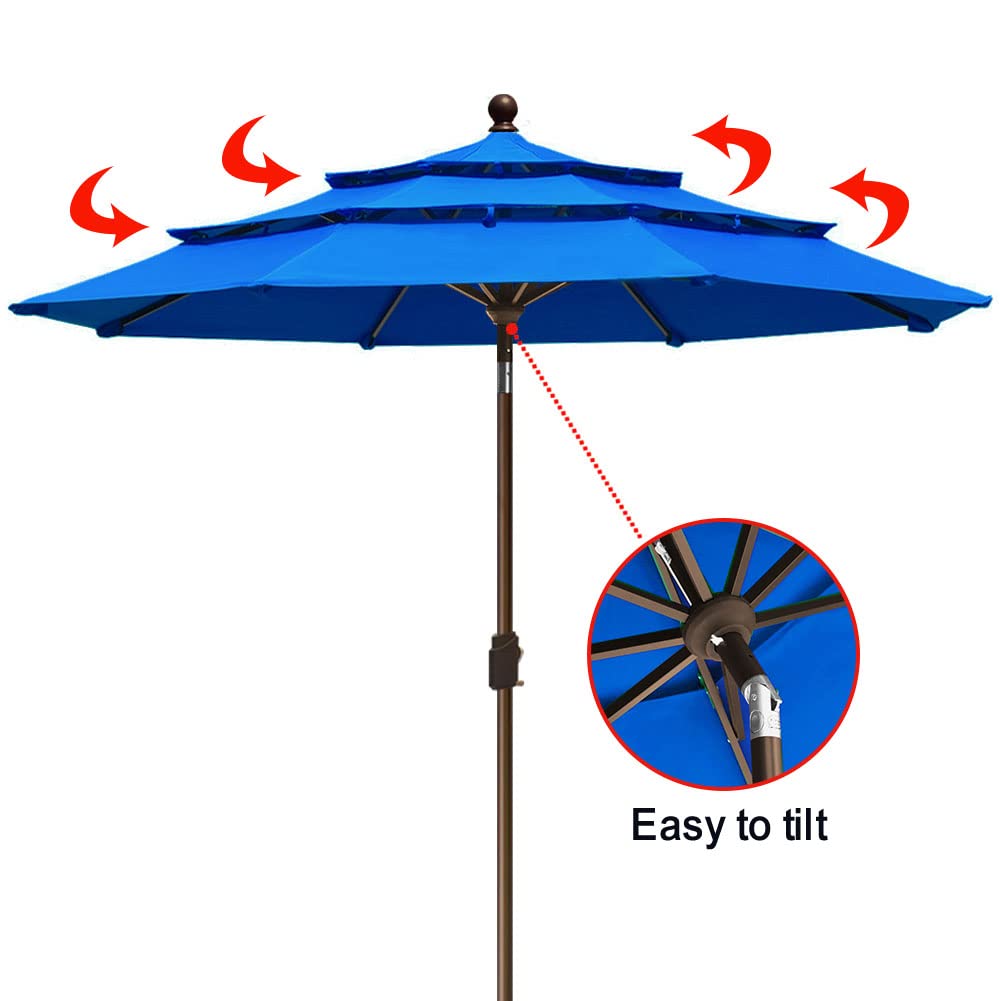 EliteShade 8-rib frame ensures sturdy structure and reliable operation