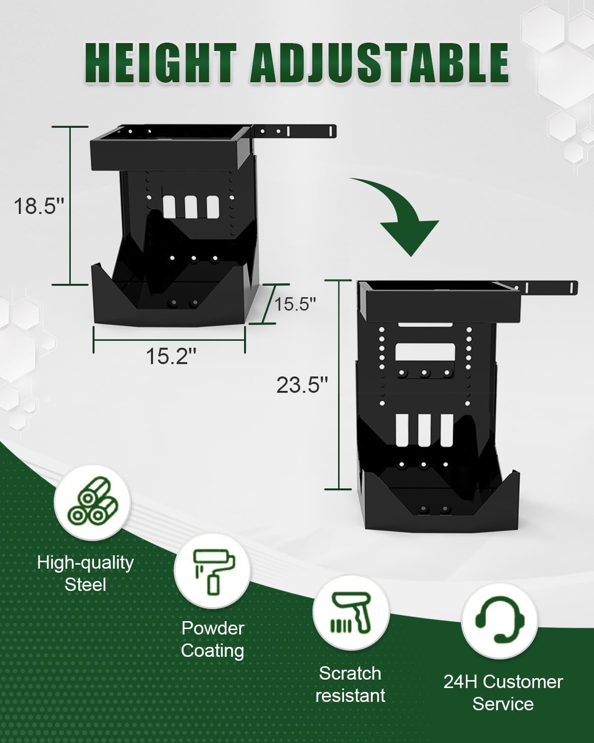 ELITEWILL backpack blower wall mount with secure lock.