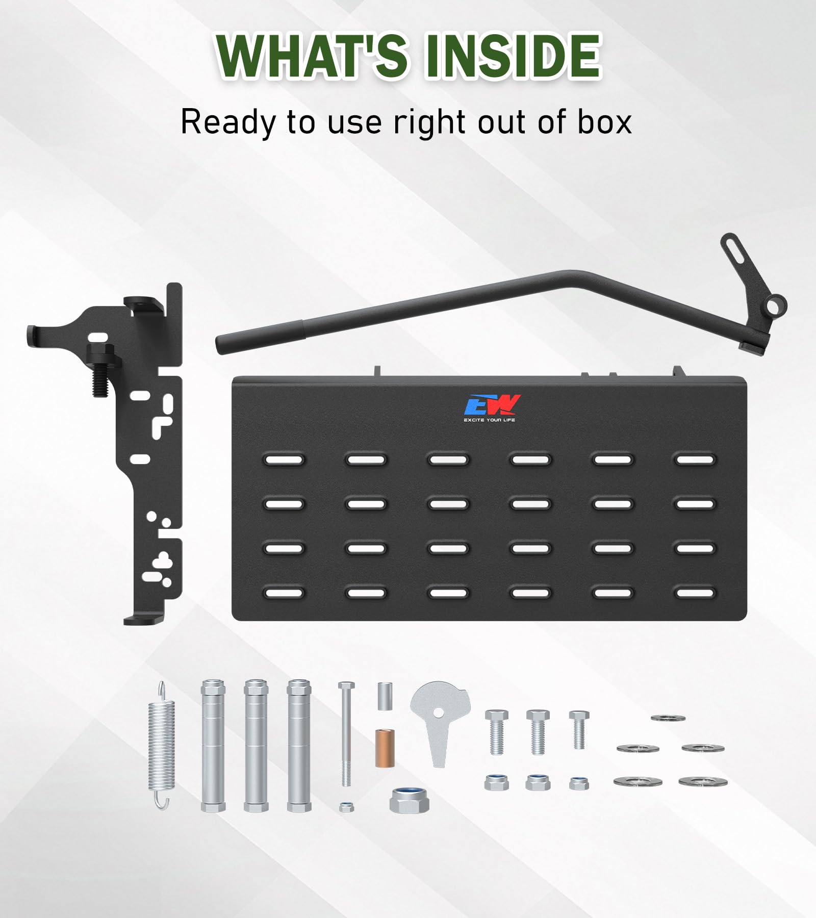 ELITEWILL chute blocker compatible with Kubota, rugged steel for long service.