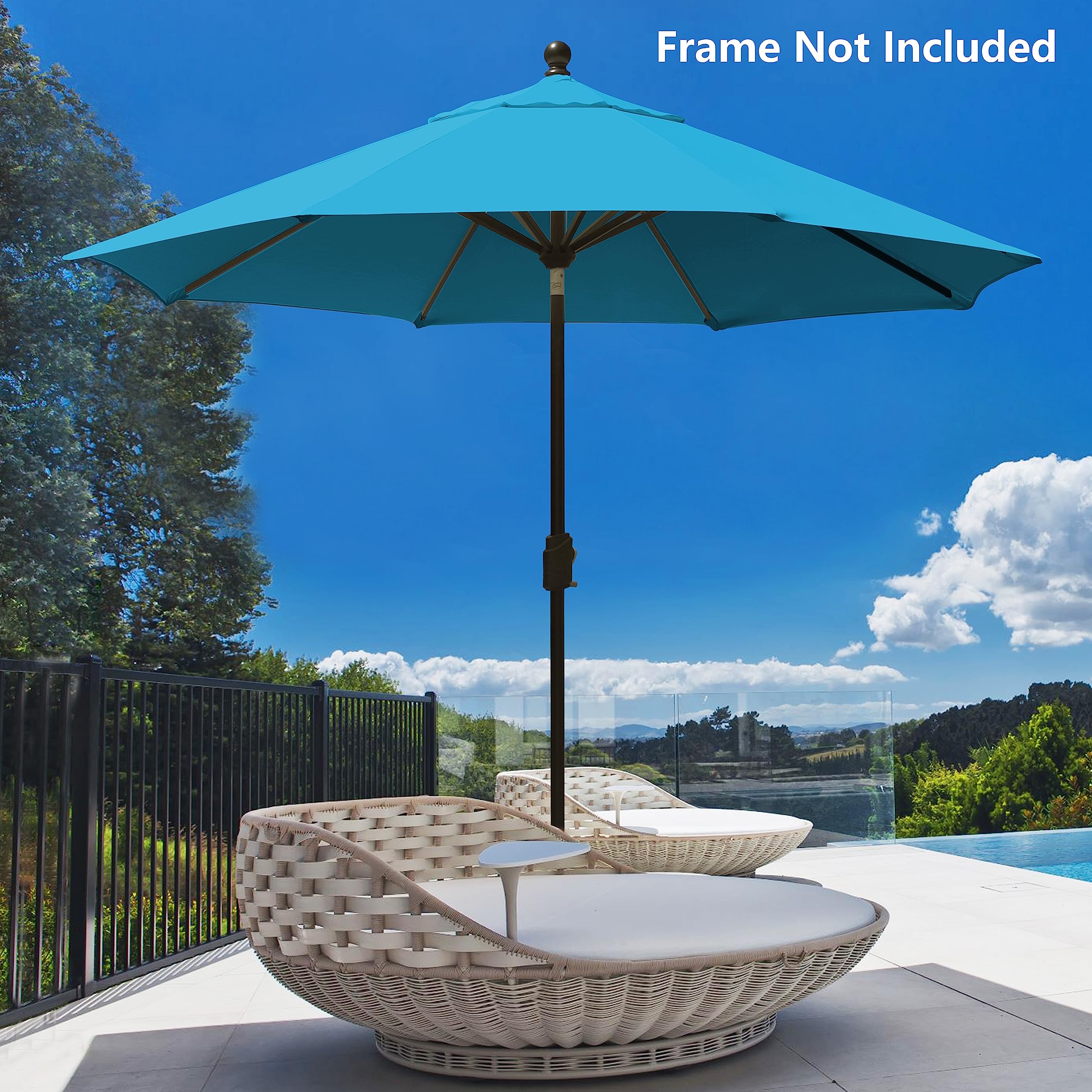 EliteShade easy-install canopy for 9ft umbrella with simple swap.
