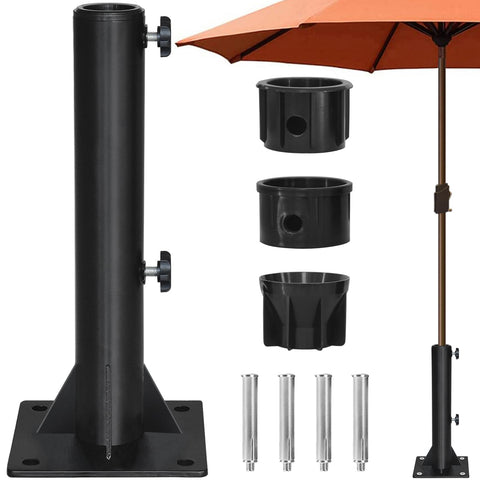 EliteShade umbrella-base demonstrates durable iron construction for stable outdoor setups.