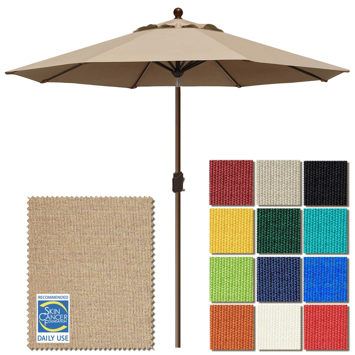 EliteShade USA 10-year non-fading canopy provides lasting shade.