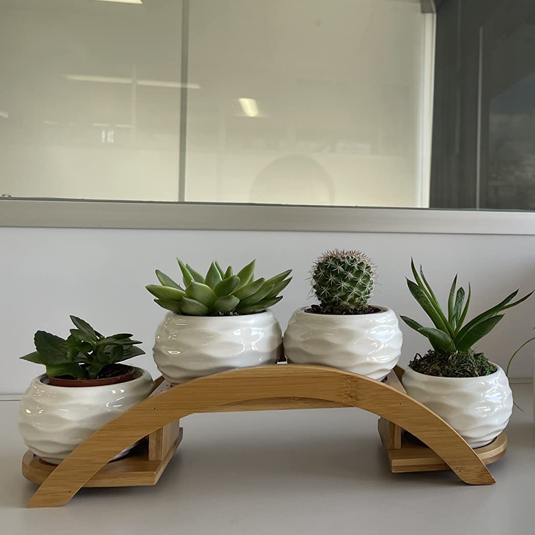 E-liu office desk decor on a windowsill for better ambiance.