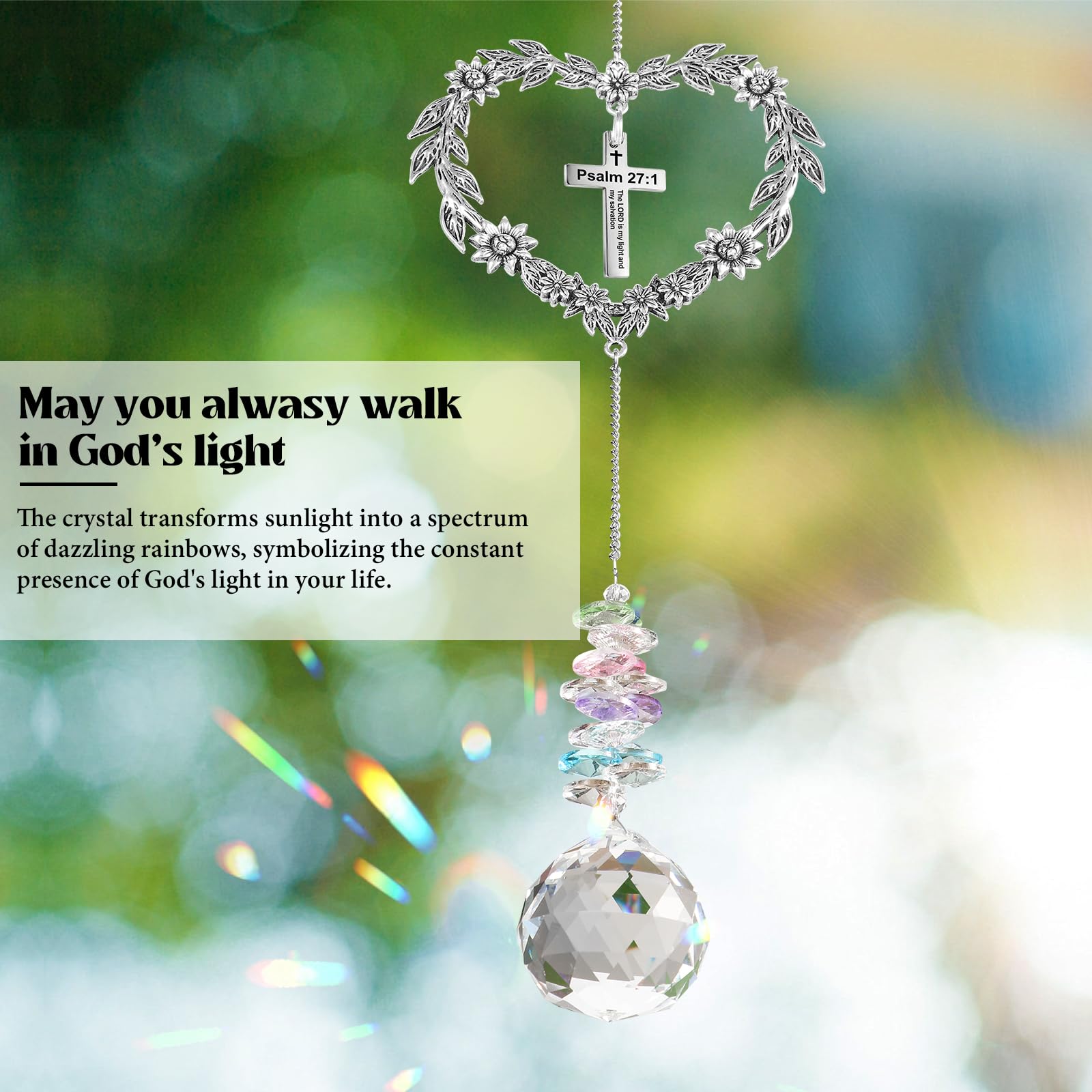 Elivida baptism and confirmation gift suncatcher celebrating milestones.