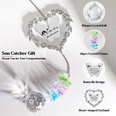 Elivida crystal suncatcher showcases bestie sparkle, ideal as a thoughtful birthday or farewell gift.