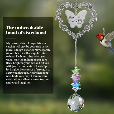 Elivida Suncatcher rainbow reflections brighten any room when sunlight hits.