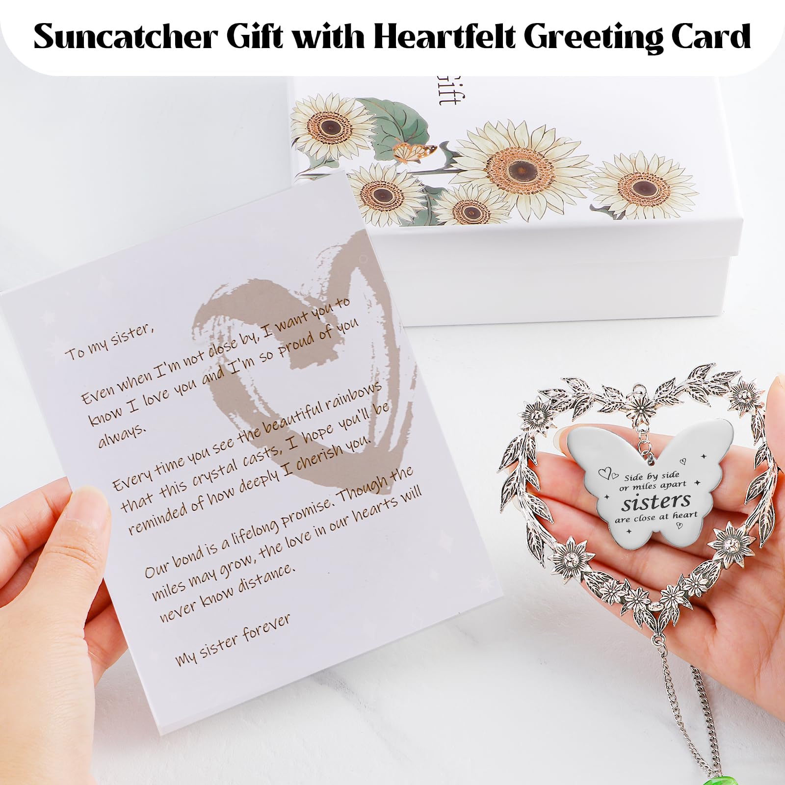 Elivida Suncatcher side by side message showcases closeness across distance.