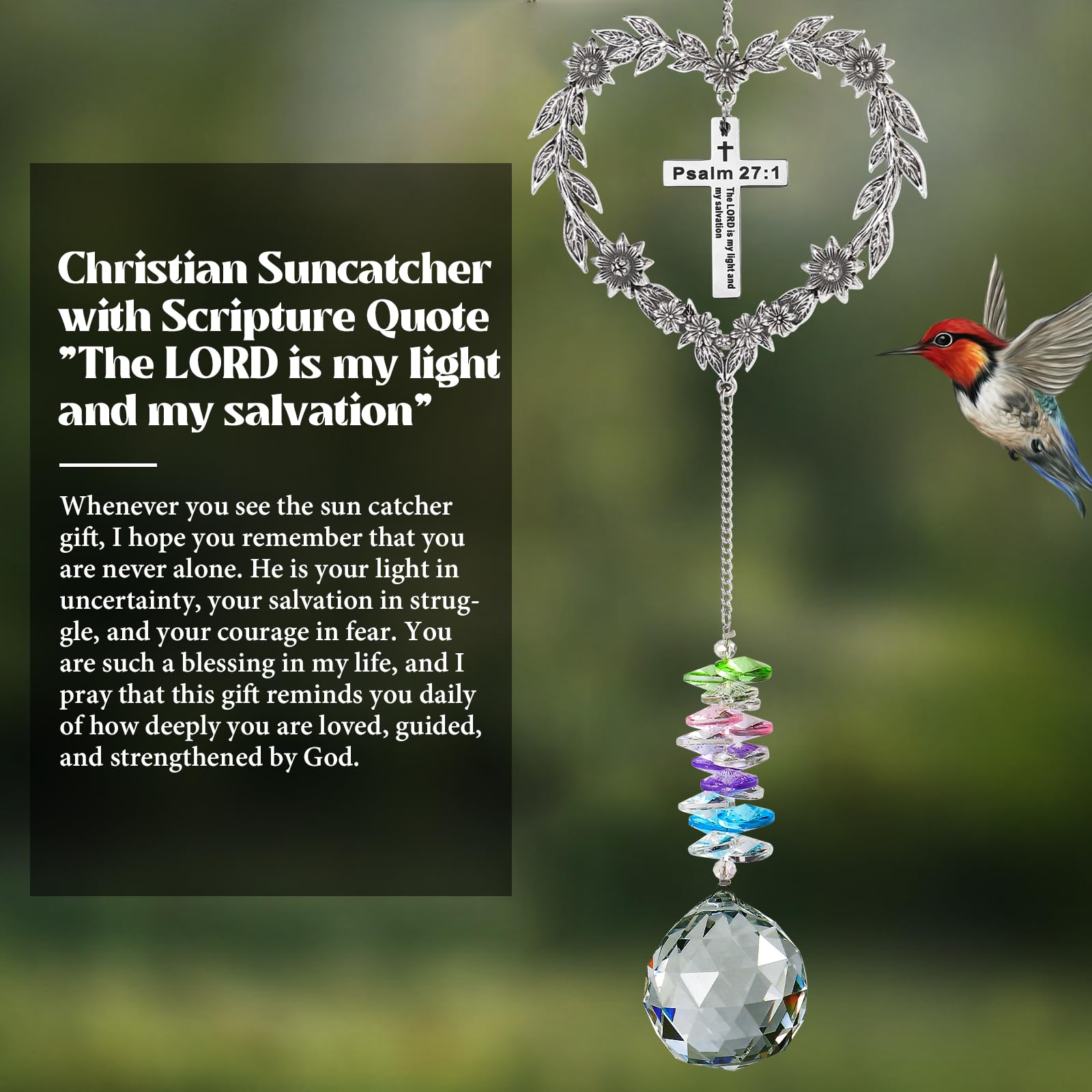 Elivida windowsill display suncatcher bringing light into living spaces.
