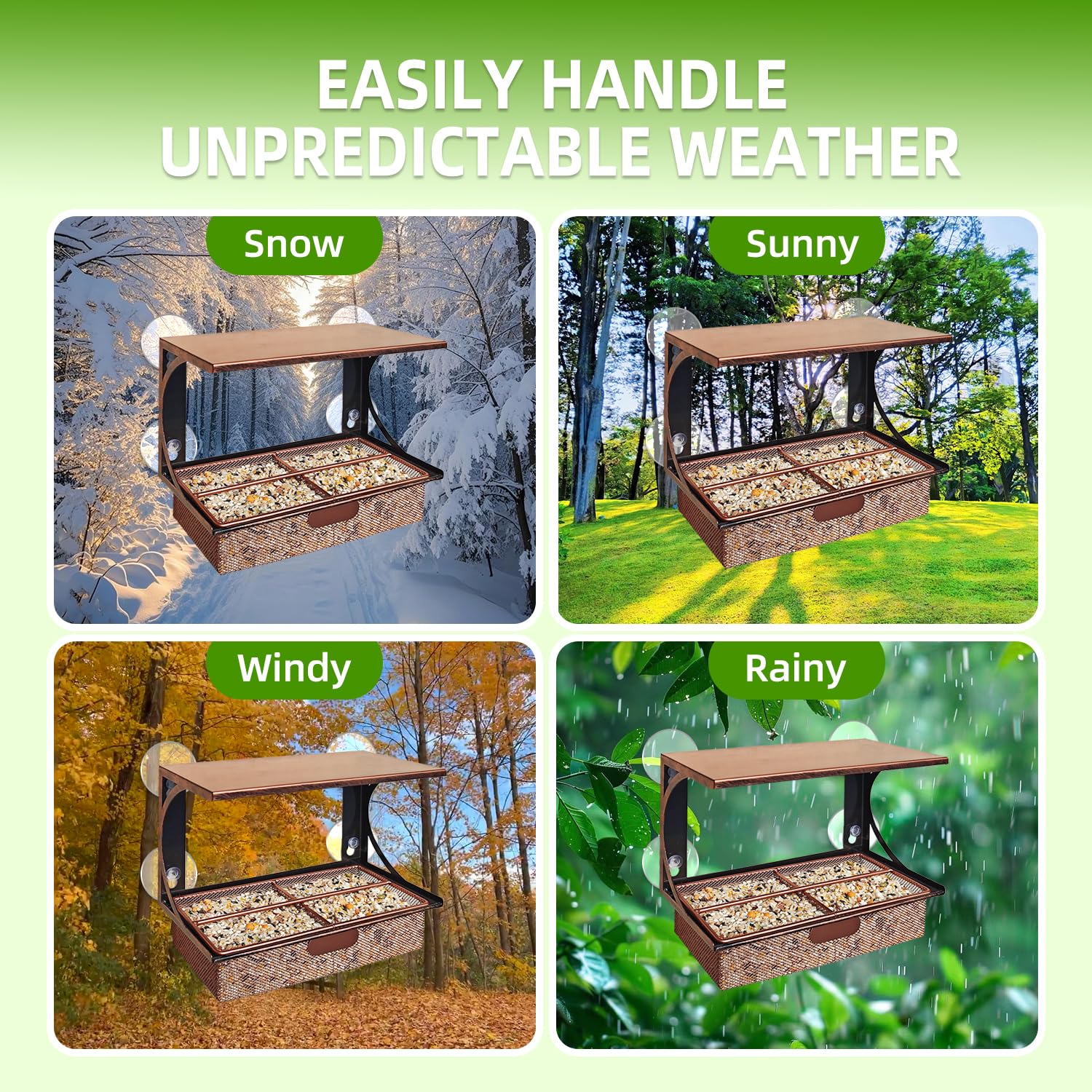 Ellfoe gift ready bird feeder for nature lovers and cat watchers