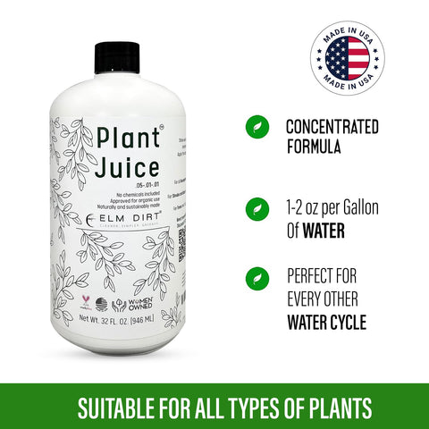 Elm Dirt Plant Juice dilution setup for easy soil mix and feeding