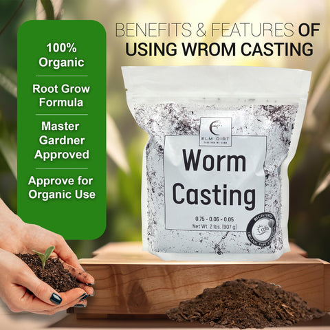 Elm Dirt Worm Castings fast-germination boost for seeds.