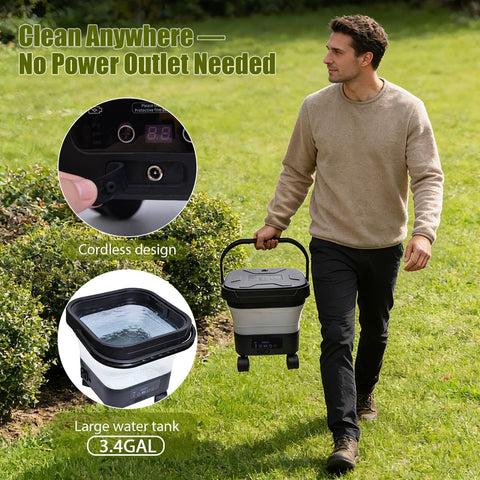 Elmfruit long hose reach supports flexible outdoor cleaning.