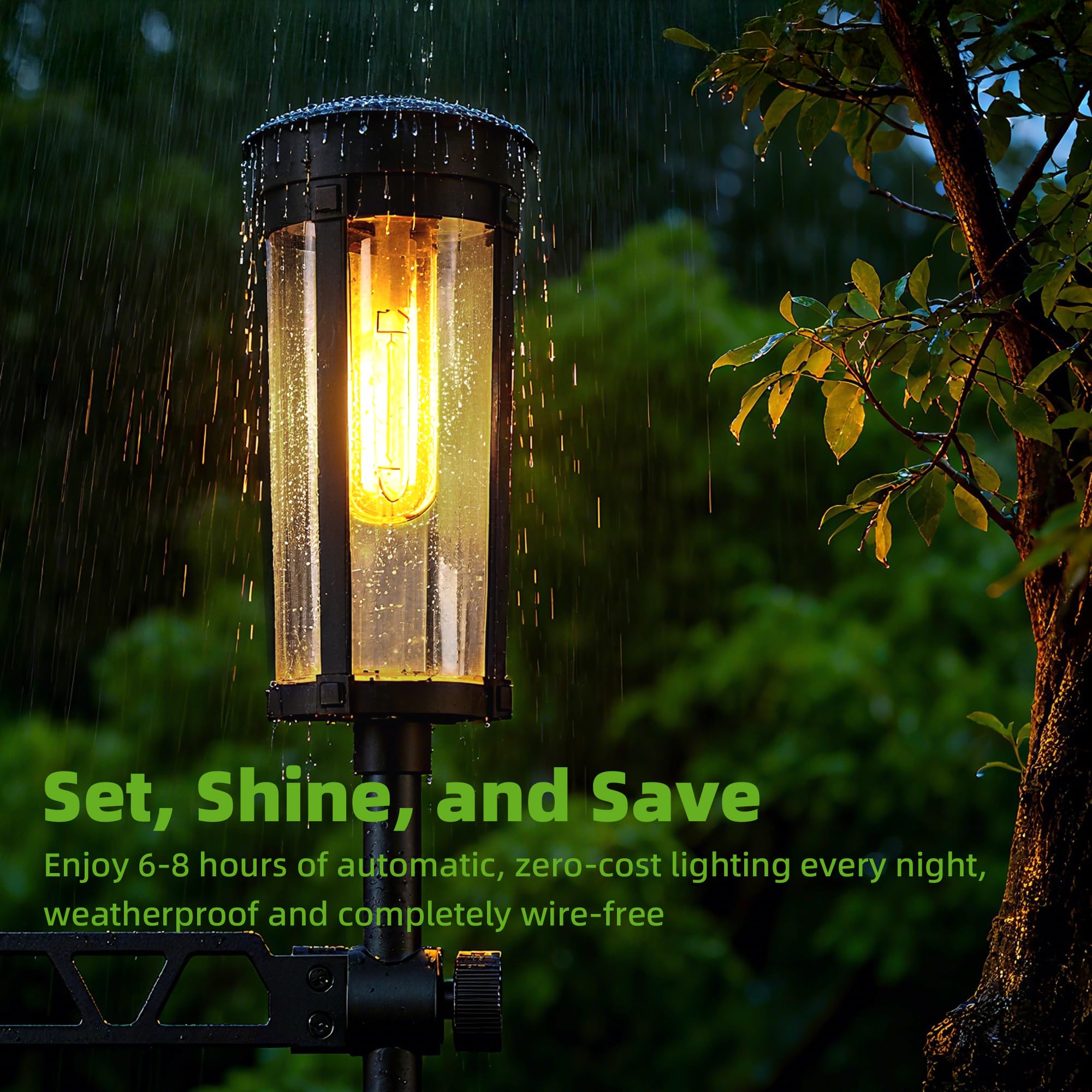 ELOVIA triple-lock system resists movement and keeps the pole aligned.